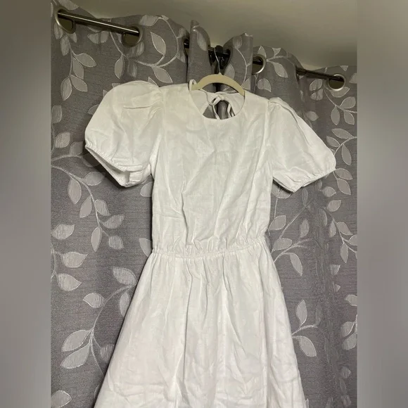linen wrap dress white White wedding wrap summer linen dress 4895 main image 0